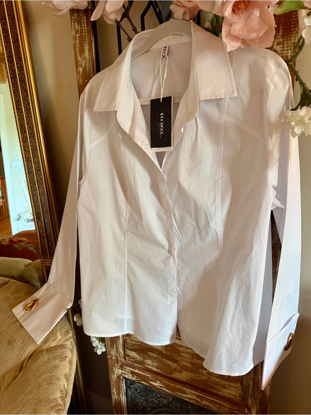 Uoozee White Collared Shirt - Clean Classic - Picture 7 of 7